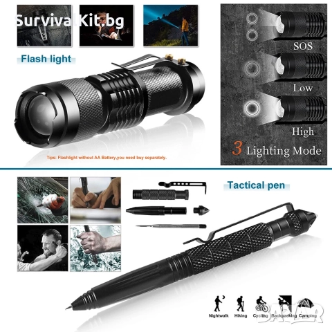 Професионален комплект инструменти за оцеляване 13 в 1, снимка 10 - Екипировка - 52476864