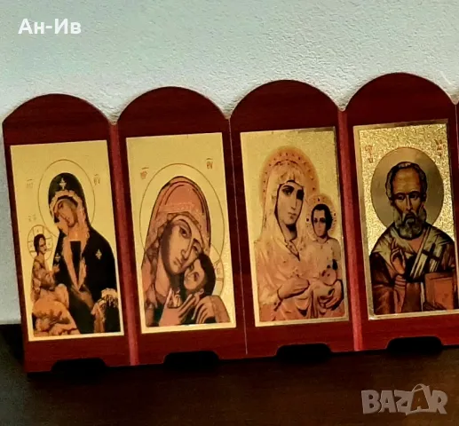 Хармоника от4 златисти икони, снимка 2 - Икони - 49147946