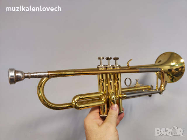 Jupiter B-Flat Trumpet JTR-410 with case - Б Тромпет с твърд куфар и мундщук - ОТЛИЧЕН, снимка 1 - Духови инструменти - 44555024
