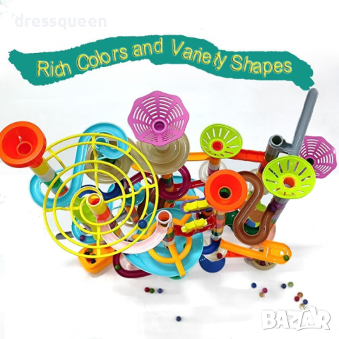 8107 Играчка конструктор писта със светещи топчета - комплект 200 части, снимка 10 - Коли, камиони, мотори, писти - 44615258