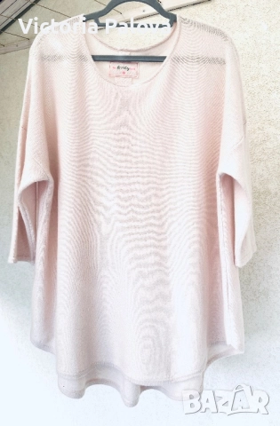Красива блуза-туника THE LOVELY BRAND 100% кашмир, снимка 2 - Блузи с дълъг ръкав и пуловери - 52323899