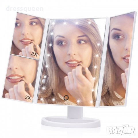 2236 Козметично огледало с вградени Led светлини, снимка 6 - Други - 37461887