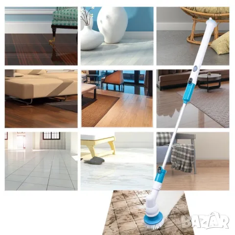 Електрическа четка за почистване на баня Spin scrubber, снимка 2 - Други - 50380978