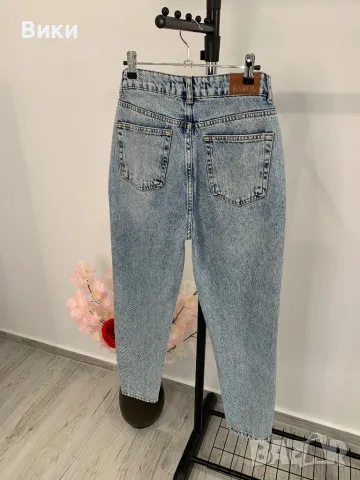 Дънки MOM с висока талия, снимка 14 - Дънки - 49386327