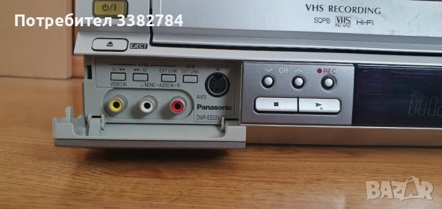 Panasonic DMR-ES30 DVD recorder VHS recorder с дистанционното управление, снимка 3 - Плейъри, домашно кино, прожектори - 53935216