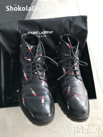 Оригинални боти Saint Laurent , снимка 4 - Дамски боти - 51634348