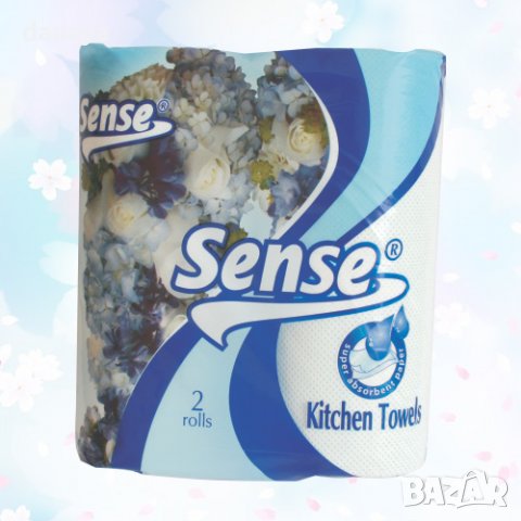 1963 Абсорбираща кухненска ролка Sense, 2 броя в пакет, снимка 3 - Аксесоари за кухня - 31760707
