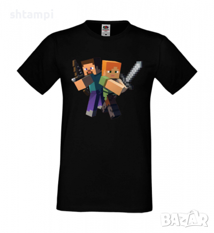 Мъжка тениска Minecraft 6,Minecraft,Игра,Забавление,подарък,Изненада,Рожден Ден., снимка 2 - Тениски - 36495248