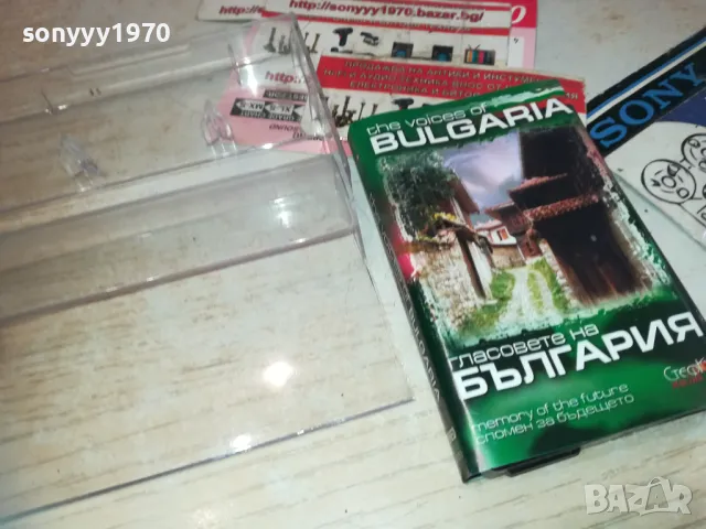 ГЛАСОВЕТЕ НА БЪЛГАРИЯ-ОРИГИНАЛНА КАСЕТА 1510240832, снимка 3 - Аудио касети - 47586132
