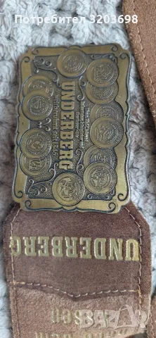 Винтидж кожен велуреен патрондаш за колан UNDERBERG , снимка 2 - Оборудване и аксесоари за оръжия - 55779552