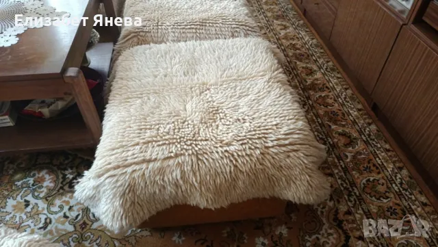 Ръчно изработени вълнени китеници /вълнена основа/, снимка 4 - Платове и дамаски - 48221802