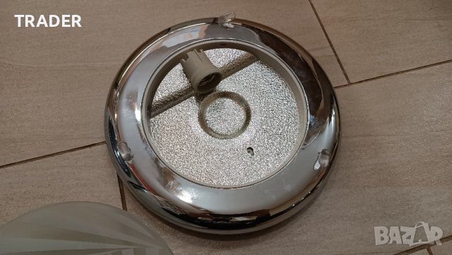 ПЛАФОН КРЪГ  лампа осветително тяло LIGHTSTYLE  сребро хром, снимка 5 - Лампи за таван - 44364260