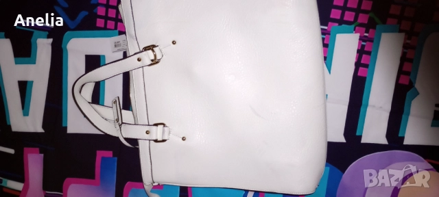 Дамска Чанта Естествена кожа Бяло, снимка 4 - Чанти - 52557517