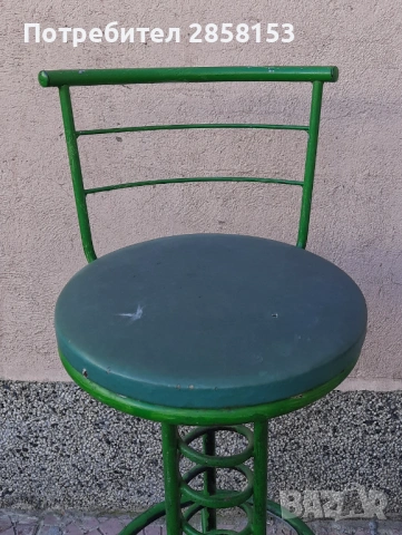 Бар стол,ръчна изработка, снимка 3 - Антикварни и старинни предмети - 53099289