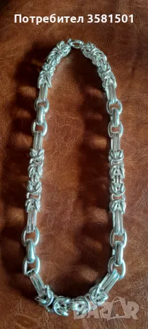 128/Сребърен Синджйр-150гр.🇧🇬, снимка 3 - Колиета, медальони, синджири - 48078142