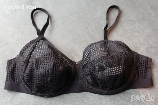 Chantelle 75B черен сутиен мрежеста материя, снимка 9 - Бельо - 39897638