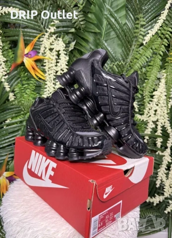 !НОВИ! Nike Shox TL | Triple Black | + КУТИЯ, снимка 4 - Маратонки - 54167980