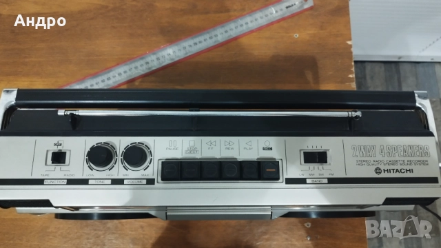 Радио касетофон Hitachi , снимка 5 - Радиокасетофони, транзистори - 53001100
