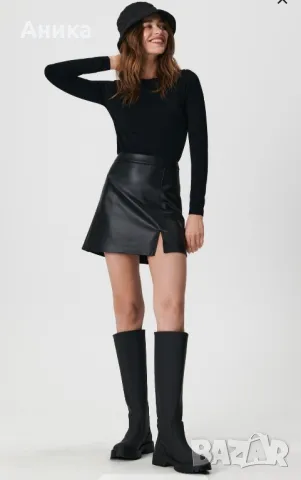 Кожена пола, снимка 3 - Поли - 48014774