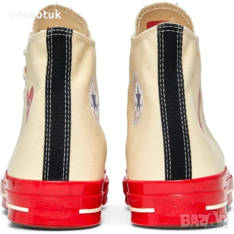 Converse Chuck 70 High x Comme des Garçons Play № 41.5, снимка 2 - Маратонки - 50893527
