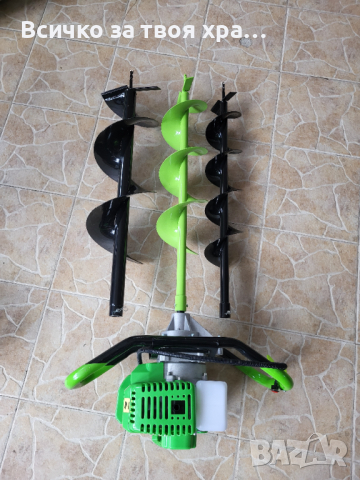 Бензинов свредел 68cc + Свредло ф200мм, снимка 5 - Градинска техника - 44567657