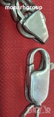 Сребърна гривна, снимка 5 - Гривни - 54063302