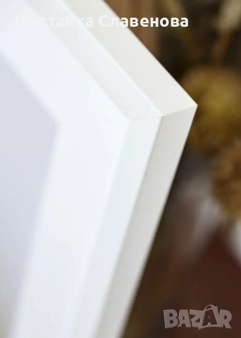 Рамки за снимки и картини , 3 броя 50 см х 70 см, модерни, за стена и бюро, дървена рамка, бяло, снимка 7 - Картини - 54184604