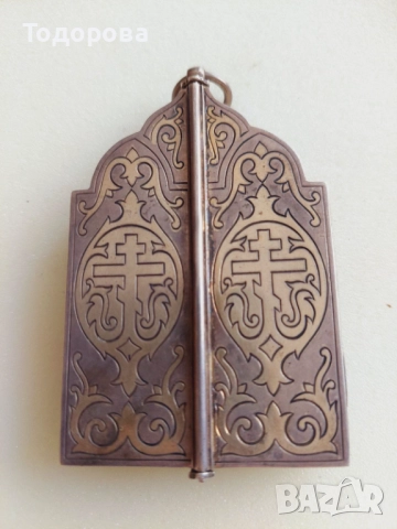 Лот сребърни икони,Царска Русия''сребърна,сребро 84 икона св.Николай Чудотворец/гилеше емайл, снимка 6 - Икони - 51951215