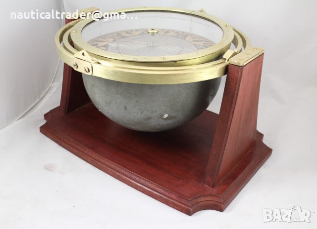 Магнитен корабен компас, снимка 2 - Антикварни и старинни предмети - 32002552