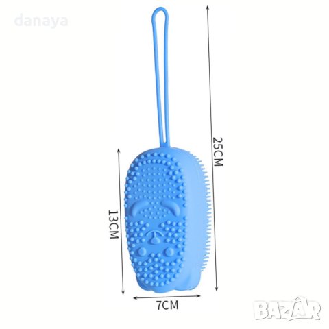 4534 Силиконова гъба за баня Мишле, снимка 12 - Мопове, кофи, четки и метли - 44491400