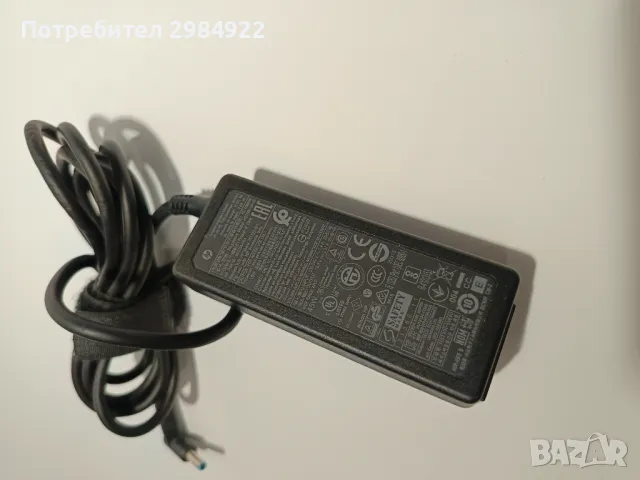 РАЗПРОДАЖБА Зарядно за лаптоп HP HSTNNDA40 19,5V 2.31A 45W (4.5x3.0 pin) blue tip син връх НАМАЛЕНИЕ, снимка 3 - Части за лаптопи - 49774511