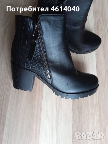 Обувки Боти на ток 7 см размер 37