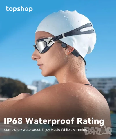 НОВИ, ТЕСТВАНИ, ПЕРФЕКТНИ IP68 Monodeal слушалки с костна проводимост, Bluetooth 5.4, 32GB MP3 памет, снимка 3 - Bluetooth слушалки - 50501670