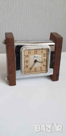 Стар механичен будилник, снимка 6 - Антикварни и старинни предмети - 54040640