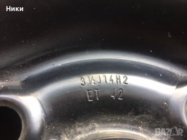 резервна гума 4Х100 мм, 14 цола., снимка 3 - Гуми и джанти - 47723845