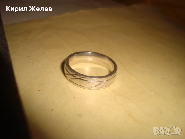 ПРЕКРАСЕН СРЕБЪРЕН ФЕШЪН АРТ ПРЪСТЕН СРЕБРО 925 с БЯЛА ПОЗЛАТА РЪЧНО ОРНАМЕНТИРАН Тип ХАЛКА 27163, снимка 9 - Пръстени - 36829429