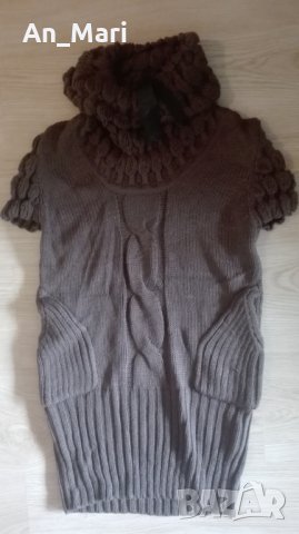 Дамски пуловер в бежаво-кафявата гама, снимка 1 - Блузи с дълъг ръкав и пуловери - 30273629