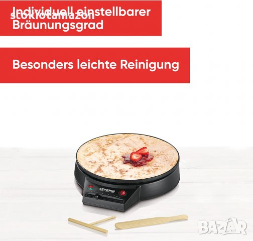 Машина за палачинки SEVERIN 2198, снимка 2 - Гофретници - 38577177