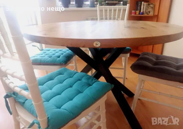 Ръчно изработена трапезна маса, снимка 5 - Маси - 48526366