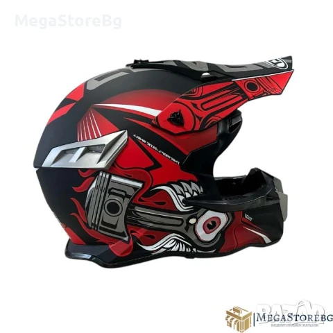 Кросова каска 188 - размер S - Matt Black/Red, снимка 3 - Аксесоари и консумативи - 50527260