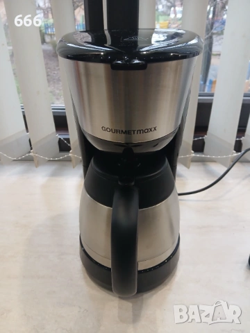 Кафемашина Gourmetmaxx с термос, перманентен филтър, 900 вата, снимка 6 - Кафемашини - 53935478