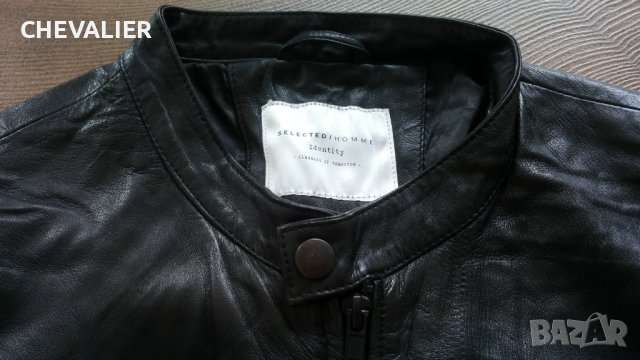 SELECTED SHTYLOR Lamb Leather Jacket Размер М - L мъжко яке естествена кожа 5-57, снимка 10 - Якета - 42594846