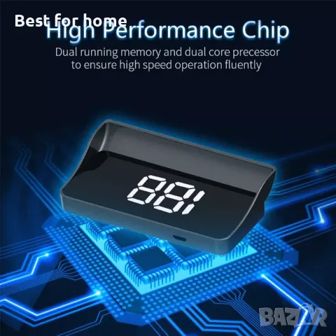 Автомобилен дисплей с GPS  и прожекция HUD KM/H, снимка 10 - Аксесоари и консумативи - 48482963