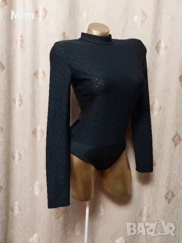 S/M Черно еластично боди 