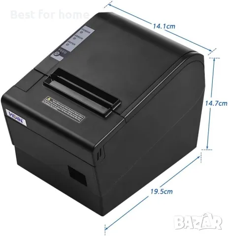 Принтер за етикети Hoin 80mm HOP-E802 термален, снимка 5 - Принтери, копири, скенери - 47318188