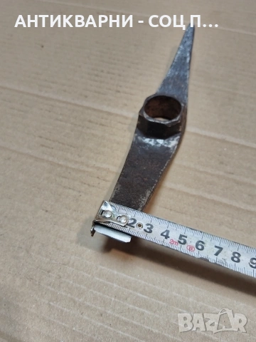 Соц Стар Ръчно Кован Каменоделски Инструмент 0.450кг. НОМЕР 812., снимка 12 - Антикварни и старинни предмети - 53940348