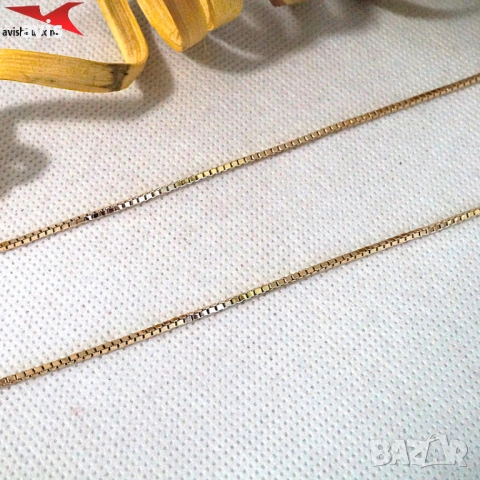 Синджир с 14К златно покритие 254596, снимка 2 - Колиета, медальони, синджири - 53983350