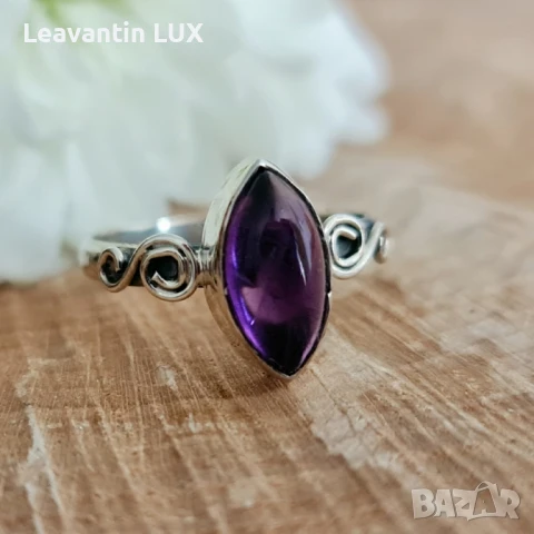 5728
Сребърен пръстен с Аметист
, снимка 1