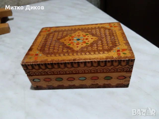 Кутии дървени от соца голяма 195х195х70мм и малка 130х95х50мм, снимка 6 - Декорация за дома - 55735787