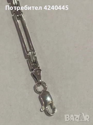 Сребърна гривна, снимка 3 - Гривни - 50448049